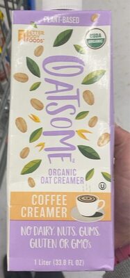 Coffee Organic Oat Creamer, Coffee