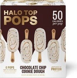 Chocolate Chip Cookie Dough Light Ice Cream Bars, Chocolate Chip Cookie Dough