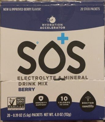 Berry Electrolyte Drink Mix, Berry