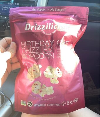 Birthday Cake Drizzled Popcorn, Birthday Cake
