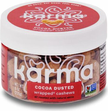 Cocoa Dusted Wrapped Cashews, Cocoa Dusted