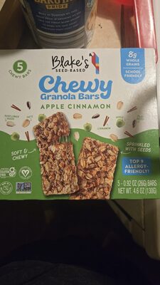 Apple Cinnamon Chewy Granola Bars, Apple Cinnamon