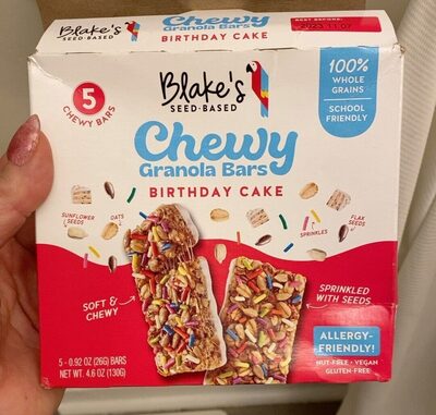 Birthday Cake Chewy Granola Bars, Birthday Cake