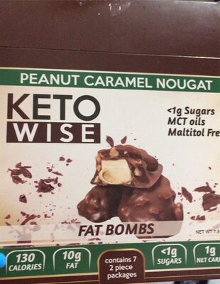 Peanut Caramel Nougat Fat Bombs, Peanut Caramel Nougat
