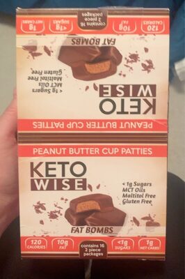 Peanut Butter Fat Bombs Cup Patties, Peanut Butter