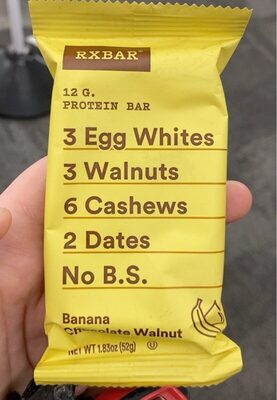 Banana Chocolate Walnut Protein Bar, Banana Chocolate Walnut
