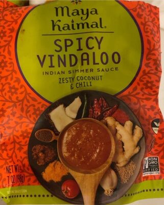 Zesty Coconut & Chili Spicy Vindaloo Indian Simmer Sauce, Spicy Vindaloo