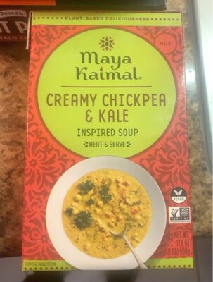 Mild Creamy Chickpea & Kale Inspired Soup, Chickpea; Kale