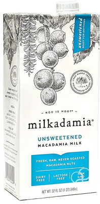 Unsweetened Macadamia Milk, Unsweetened
