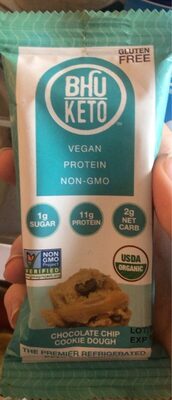 Chocolate Chip Cookie Dough Keto Protein Bar, Chocolate Chip Cookie Dough