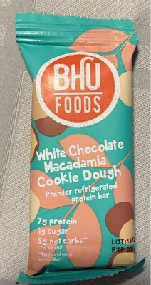 White Chocolate Macadamia Cookie Dough Keto Protein Bar, White Chocolate Macadamia Cookie Dough
