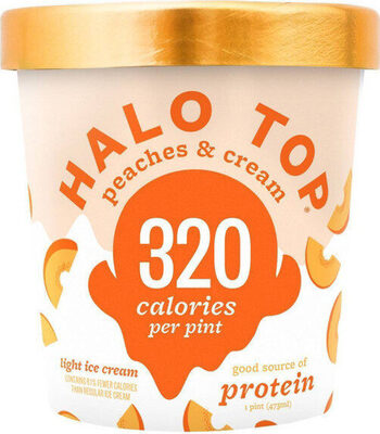 Peaches & Cream Light Ice Cream, Peaches & Cream