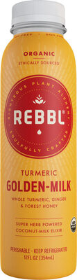 Turmeric Golden-Milk Organic Revitalizing Elixir With Whole Turmeric, Ginger, Cardamom & Coconut-Milk, Turmeric Golden-Milk