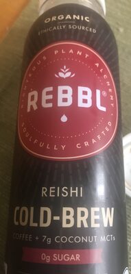 Reishi Cold-Brew Organic Energizing Elixir Cold-Brewed Coffee, Coconut-Milk & Coconut Mcts, Reishi Cold-Brew