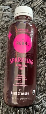 Forest Berry Organic Elderberry, Assam Black Tea, Bergamot & Lemon Sparkling Prebiotic Tonic, Forest Berry
