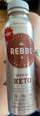 Chocolate Organic Keto Balanced Keto Elixir With Mcts & Super Herbs, Chocolate