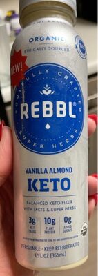 Vanilla Almond Organic Keto Balanced Keto Elixir With Mcts & Super Herbs, Vanilla Almond