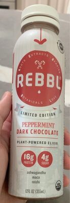 Peppermint Dark Chocolate Plant-Powered Elixir, Peppermint Dark Chocolate