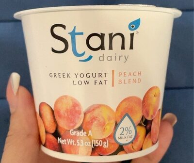 Peach Blend Low Fat Greek Yogurt, Peach Blend