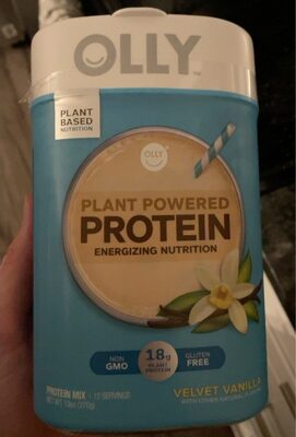Velvet Vanilla Plant Powered Energizing Nutrition Protein Mix, Velvet Vanilla