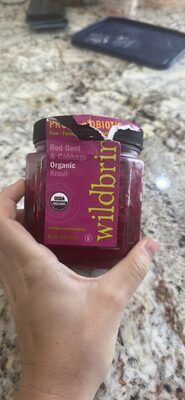 Red Beet & Cabbage Organic Kraut, Red Beet & Cabbage