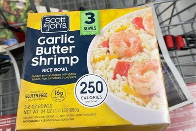 Garlic Butter Shrimp Rice Bowl, Garlic Butter Shrimp