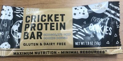 Chocolate Chip Cookie Dough Cricket Protein Bar, Chocolate Chip Cookie Dough