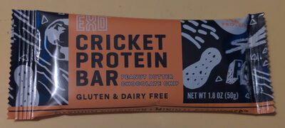 Peanut Butter Chocolate Chip Cricket Protein Bar, Peanut Butter Chocolate Chip