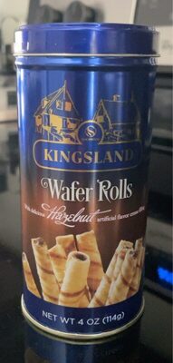 Hazelnut Wafer Rolls, Hazelnut