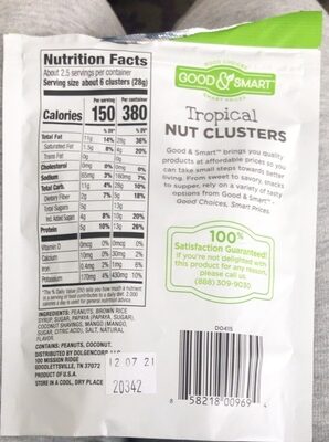 Tropical Nut Clusters, Tropical