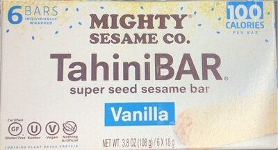 Vanilla Super Seed Sesame Tahini Bars, Vanilla