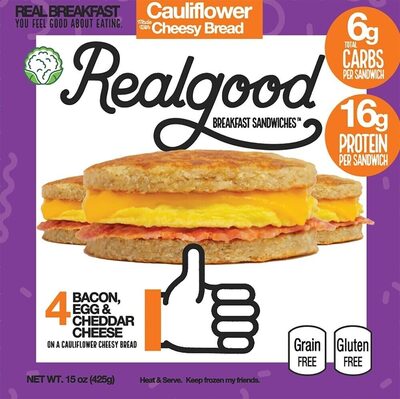 Bacon, Egg & Cheddar Cheese Breakfast Sandwiches, Bacon; Egg; Cheddar Cheese