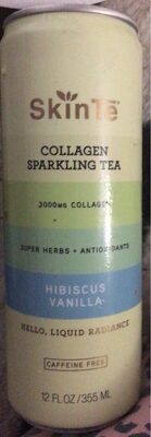 Hibiscus Vanilla Collagen Sparkling Tea, Hibiscus Vanilla