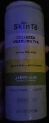 Lemon Lime Collagen Sparkling Tea, Lemon; Lime