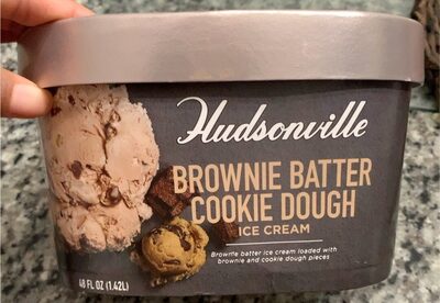 Brownie Batter Ice Cream Loaded With Brownie And Cookie Dough Pieces, Brownie Batter Cookie Dough