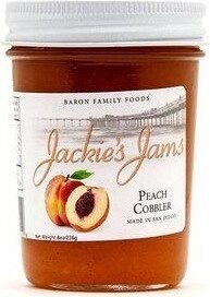 Baron Family Foods, Jackie's Jams, Peach Cobbler, Peach Cobbler
