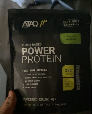 Matcha Plant-Based Power Protein Powdered Drink Mix, Matcha