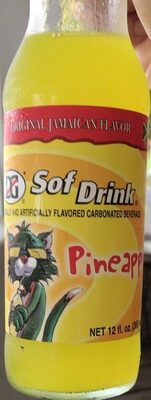 Pineapple Original Jamaican Flavor Carbonated Beverage, Original Jamaican Pineapple