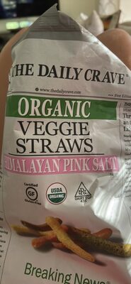 Himalayan Pink Salt Flavored Organic Veggie Straws, Himalayan Pink Salt