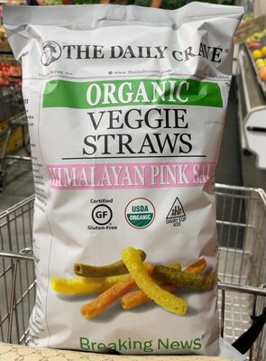 Himalayan Pink Salt Flavored Organic Veggie Straws, Himalayan Pink Salt