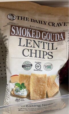 Smoked Gouda Flavored Lentil Chips, Smoked Gouda