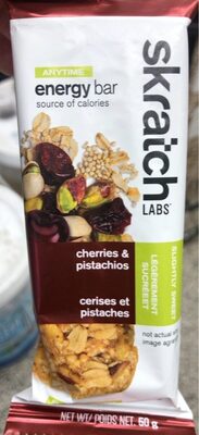 Cherries & Pistachios Anytime Energy Bars With Ancient Grains And Oats, Cherries & Pistachios