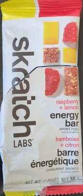 Raspberries & Lemons Energy Bar, Raspberries & Lemons