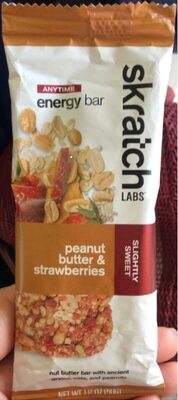 Sweet Slightly Peanut Butter & Strawberries Anytime Energy Bar, Slightly Sweet