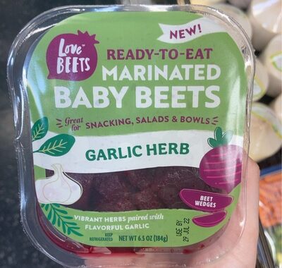 Garlic Herb Marinated Baby Beets, Garlic Herb