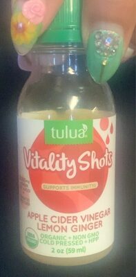 Apple Cider Vinegar Lemon Ginger Supports Immunity Vitality Shots, Apple Cider Vinegar Lemon Ginger