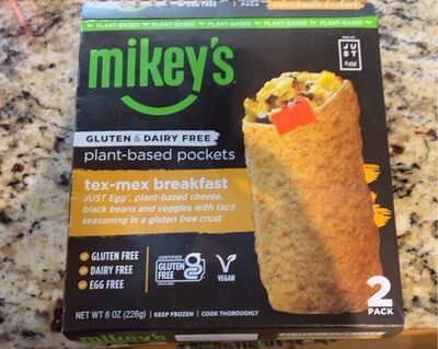 Tex-Mex Breakfast Just Egg, Plant-Based Cheese, Black Beans And Veggies With Taco Seasoning In A Gluten Free Crust, Tex-Mex Breakfast