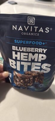 Blueberry Hemp Organic Power Snacks, Blueberry Hemp
