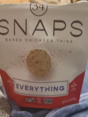 Everything Baked Chickpea Thins Snaps, Everything