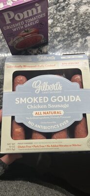 Smoked Gouda Chicken Sausage, Smoked Gouda